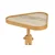 Hanah Home pomoćni sto Opus Ucgen 46, 46 cm, hrast / beli mermer