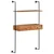Zidni radni stol od masivnog bagremovog drva 90 x 40 x 170 cm