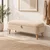 Hanah Home Rena tapacirana klupa s prostorom za odlaganje 90 × 45 × 30 cm, bež