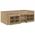 vidaXL Loft posteljni okvir s predalom s polico 3 pcs Artisan hrast