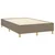 Vidaxl Box spring postelja z vzmetnico taupe 120x190 cm blago