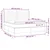 Vidaxl Box spring postelja z vzmetnico LED temno modra 160x200cm žamet