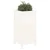 Vrtna sadilica bijela 40 x 40 x 78 cm od masivne borovine