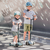 SCOOT & RIDE Trotinet za decu i odrasle Highwaykick LED 5 Peach, Koralni