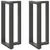 Noge za barski stol T-oblika 2 kom antracit 50x35x(90-91) cm čelik