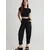 Trendyol Milla Ženske pantalone TWOSS25PL00027, Crne