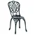 Vidaxl Vrtnik Bistro Set 3 szt. Zelena Aluminij