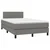 Vidaxl Box spring postelja z vzmetnico temno siva 120x200 cm blago