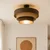 Plafonski luster WENTA 1xE27/60W/230V prečnik 50 cm braon/juta