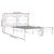 shumee vidaXL Posteljni okvir bel masiven les 120x200 cm