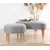 Atelier del Sofa Tabure 63x47x44cm, Sivo