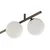 TK Lighting Stropna svetilka Imelo, rjava, 6-žarčkov, steklo, dolžina 200 cm - spalnica - rjava, bela