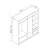 Hanah Home Garderober Kale-3178, 180x190x52 cm, Sivo-beli