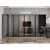 Hanah Home ormar sa reflektujućim staklom Nisa 20655, 360 cm, dore