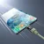 Choetech USB-C kabel z zaslonom PD 60 W, 1,2 m – zelen