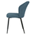 Modern Living STOL, les, kovina, tekstil modra