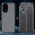 Eleganten gel ovitek Elite Guard z usnjeno teksturo in zaščito robov za Honor 200 Pro - obsidian black