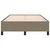 Vidaxl Posteljni okvir brez vzmetnice taupe 120x190 cm blago