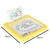 WOWO Magnetna tabla montessori mozaik barvne pike rumena 26 x 26 cm