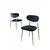 Hanah Home Set stolica Vina, 56x76x97 cm, 6 komada, Antracit