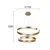 LED luster na sajli MARLEN LED/84W/230V zlatna