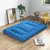 Costway Japonska futon vzmetnica 140x200 cm modra