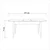 Hanah Home Set Trpezarijski sto i 4 trpezarijske stolice Santiago Atlantic Navy Blue V2, Teget