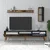 Hanah Home TV komoda sa policama Valensiya, 180 cm, Antracit-orah