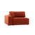 Atelier del Sofa Ugaona garnitura Pirlo 145x43x206cm Narandžasta