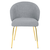 Modern Living STOL, les, kovina, tekstil siva
