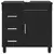 Toaletna jedinica Crna 60 x 35 x 60 cm Konstruirano drvo