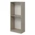 Hanah Home ormar sa reflektujućim staklom Nisa 20656, 90 cm, peščar