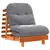 Futon na razvlačenje s madracem smeđi 70 x 206 x 11 cm borovina