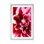 Plakat s paspartujem cvet vrtnice - 60x90 silver
