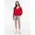 Tommy Jeans Pulover ESSENTIAL rdeča