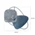 Wallity Zidni sat 58cm Plavo-Sivi