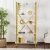 Hanah Home Polica za knjige Elysian, 90x180x33.5 cm, Bela i zlatna