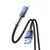 Joyroom Kabel Crystal-Clear Series 3A USB-A – iPhone Lightning, 1,2 m – črn