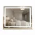 Stensko ogledalo LED STUDIO L.Gold 58x45
