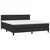 Vidaxl Box spring postelja z vzmetnico LED črna 160x200 cm um. usnje