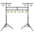 Stalak za rasvjetu crni 338x115x(180-300) cm čelični