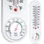 shumee Termometer s higrometrom, bel, 22 cm