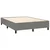 Greatstore Box spring posteljni z vzmetnico temno siv 140x190 cm blago