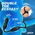 Jock Hyper Thrusting & Vibrating Anal Plug with C-Ring Black