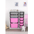 HANAH HOME Višenamenska polica Zen 2D2K6U White Grey Pink