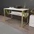 Hanah home Radni sto 120x72,8x60?cm Belo-Zlatni