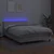 Vidaxl Box spring postelja z vzmetnico LED bela 140x190cm umetno usnje