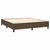 Vidaxl Box spring postelja z vzmetnico temno rjava 160x200 cm blago