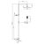 ELIO TUŠ KOLONA TERMOSTATSKA NERO OPACO