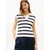 TOMMY HILFIGER Pulover nočno modra/bela
